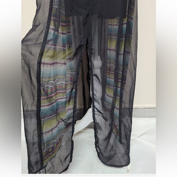 SANS SOUCI sheer see through skirt maxi dress size M - Picture 10 of 16